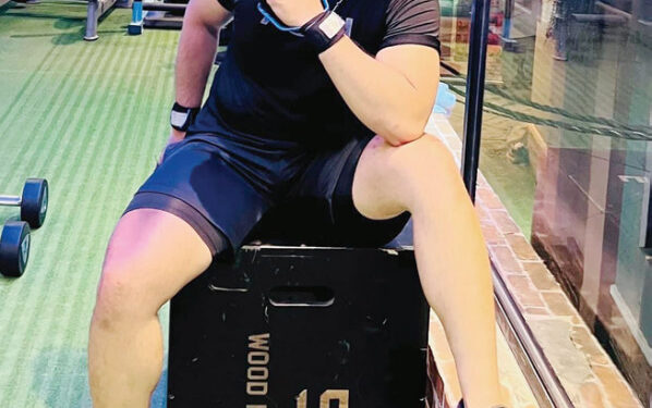 Anh Đặng Tấn Thành (TP.Tân An) tập gym mỗi ngày để giữ dáng và duy trì sức khỏe